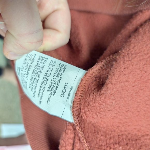 Under Armour Rust Sweater Oversized Large Coldgear Camo Crewneck Sweatshirt - Picture 5 of 5